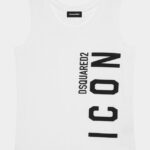 Dsquared2 Iconic D2 Kids Tank Top WHITE