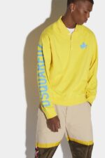 Dsquared2 Iconic D2 Leaf Long Sleeve Polo Sweatshirt - Image 3