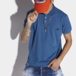 Dsquared2 Iconic D2 Leaf Tennis Polo YELLOW