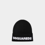 Dsquared2 Iconic D2 Logo Beanie BLACK