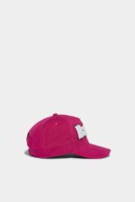 Dsquared2 Iconic D2 Patch Baseball Cap CYCLAMEN - Image 4