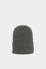 Dsquared2 Iconic D2 Patch Beanie BLACK - Image 2