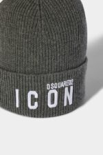 Dsquared2 Iconic D2 Patch Beanie BLACK - Image 3