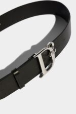 Dsquared2 Iconic D2 Statement Belt BLACK - Image 4
