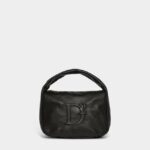 Dsquared2 Iconic D2 Statement Soft Hobo Bag BLACK/NUDE