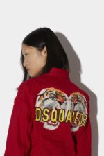 Dsquared2 Iconic D2 Tiger Boyfriend Jacket - Image 4