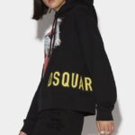 Dsquared2 Iconic D2-Tiger Cool Hoodie BLACK