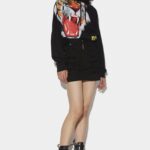 Dsquared2 Iconic D2 Tiger Mini Skirt RED/BLACK