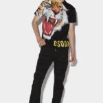 Dsquared2 Iconic D2 Tiger Sailor Jeans RED/BLACK