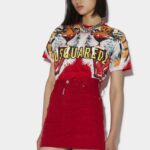 Dsquared2 Iconic D2 Tiger T-Shirt D2 RED