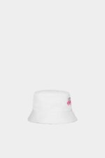 Dsquared2 Iconic D2Kids Hat WHITE/WHITE - Image 4