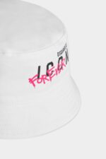 Dsquared2 Iconic D2Kids Hat WHITE/WHITE - Image 5