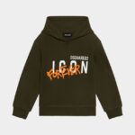 Dsquared2 Iconic D2Kids Hoodie BLACK/WHITE