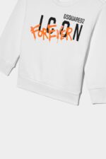 Dsquared2 Iconic D2Kids Icon Forever Sweatshirt FANTASY/WHITE - Image 4