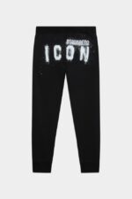 Dsquared2 Iconic D2Kids Icon Spray Sweatpants BLACK - Image 2