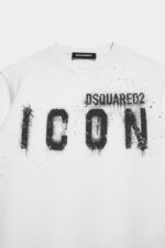 Dsquared2 Iconic D2Kids Icon Spray Sweatshirt BLACK - Image 4