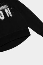Dsquared2 Iconic D2Kids Icon Spray Sweatshirt FUCHSIA/WHITE - Image 3