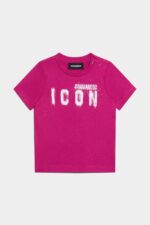Dsquared2 Iconic D2Kids Icon Spray T-Shirt WHITE/BLACK