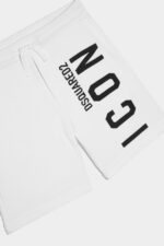 Dsquared2 Iconic D2Kids Icon Sweatshorts WHITE/ORANGE - Image 3