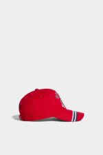 Dsquared2 Iconic D2Kids Sport Edtn.05 Baseball Cap TANGO RED/BLACK - Image 4