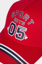 Dsquared2 Iconic D2Kids Sport Edtn.05 Baseball Cap TANGO RED/BLACK - Image 5