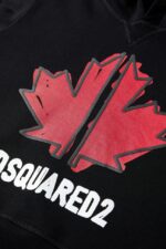 Dsquared2 Iconic D2Kids Sport Edtn.05 Hoodie WHITE/BLACK - Image 3