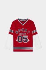 Dsquared2 Iconic D2Kids Sport Edtn.05 T-Shirt BLACK/TANGO RED