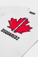 Dsquared2 Iconic D2Kids Sport Edtn.05 T-Shirt WHITE/BLACK - Image 3