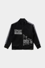 Dsquared2 Iconic D2Kids Sport Edtn.05 Zipped Sweater BLACK/ORANGE