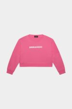 Dsquared2 Iconic D2Kids Sweatshirt CAMELLIA ROSE/WHITE
