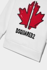 Dsquared2 Iconic D2Kids Sweatshirt WHITE/BLACK - Image 4