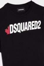 Dsquared2 Iconic D2Kids T-Shirt ECLIPSE BLUE/LEMON YELLOW - Image 3