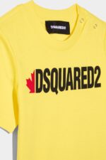 Dsquared2 Iconic D2Kids T-Shirt LEMON YELLOW/BLACK - Image 3