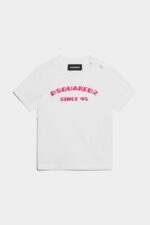 Dsquared2 Iconic D2Kids T-Shirt WHITE/MINNIE PINK