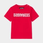 Dsquared2 Iconic D2Kids T-Shirt WHITE/TANGO RED
