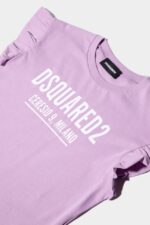 Dsquared2 Iconic D2Kids Tank Top WHITE/ORCHID - Image 3