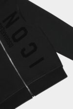 Dsquared2 Iconic D2Kids Zipped Hoodie BLACK - Image 4