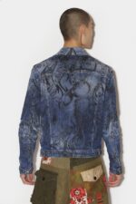 Dsquared2 Iconic Dan Jean Jacket BLUE D2 - Image 2