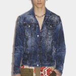 Dsquared2 Iconic Dan Jean Jacket BLUE D2