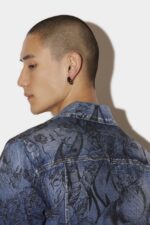 Dsquared2 Iconic Dan Jean Jacket BLUE D2 - Image 5