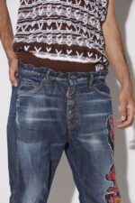Dsquared2 Iconic Dark Clean Wash Big Brother Jeans - Image 4