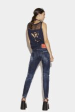 Dsquared2 Iconic Dark Milky Way Wash Skinny Dan Jeans - Image 2