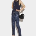 Dsquared2 Iconic Dark Milky Way Wash Skinny Dan Jeans