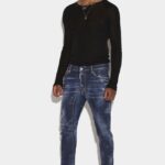 Dsquared2 Iconic Dark Milky Way Wash Tidy Biker Jeans