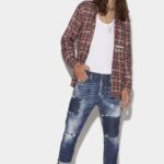 Dsquared2 Iconic Dark Reveal Wash Sailor Jeans