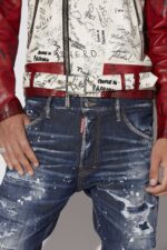 Dsquared2 Iconic Dark Ripped Bleach Wash Cool Guy Jeans - Image 3