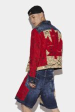 Dsquared2 Iconic Doodle Flag Dan Jacket - Image 2