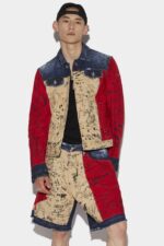 Dsquared2 Iconic Doodle Flag Dan Jacket