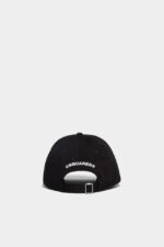 Dsquared2 Iconic DS2 Baseball Cap BLACK - Image 2