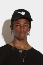 Dsquared2 Iconic DS2 Baseball Cap BLACK - Image 5